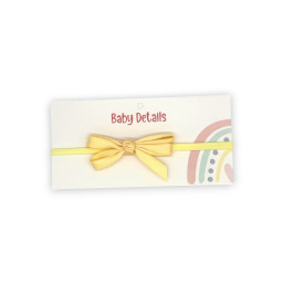 Big Bow Headband - Butter Yellow